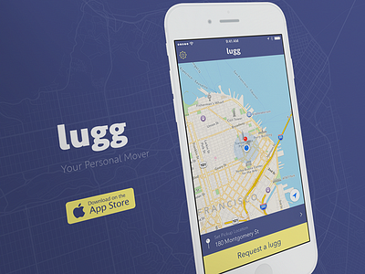 Introducing Lugg - Your Personal Mover android app design ios mover service sf startup web website