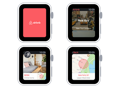Airbnb for Apple Watch airbnb app apple watch extension freebie lowprofile sketch watch