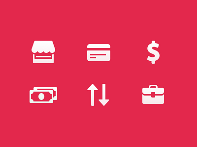 💰Money Icons (Made with Figma) android app briefcase commerce icons ios lowprofile money store transfer ui ux