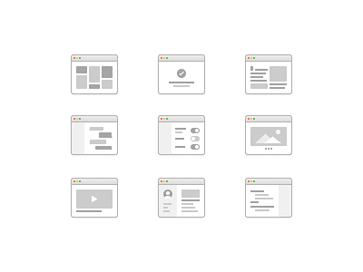 Wireframe Layouts (UX Kit) browser figma layout lowprofile ui user experience ux ux kit wireframe