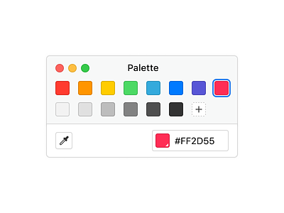 🎨 Palette for MacOS (Made in Figma) app apple application colour concept figma macos os x picker ui ux white