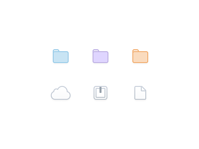 ☁️📄📁 File Icons app application design figma flat icon icons ios lowprofile ui ux web