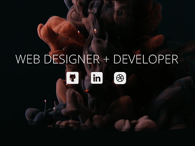 Web Designer + Developer Portfolio Hero branding design ui ux web