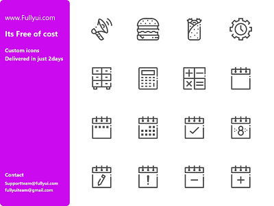 Timesheet icons