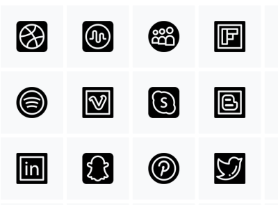 social media connection dribbble free icons iconset pinterest snapchat social media social network social networking socialmedia spotify twitter