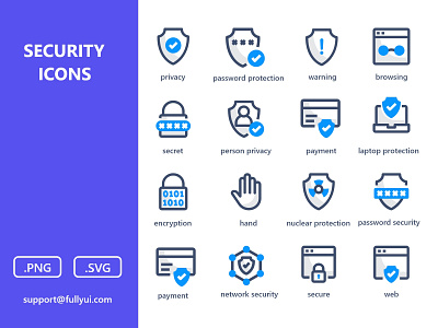 Security icon set network security privacy protection security security camera security system