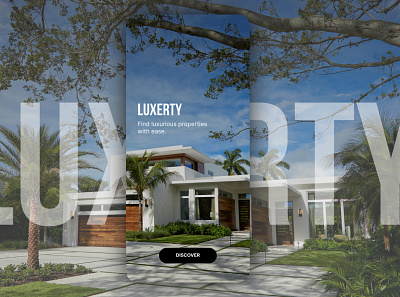Luxerty- A mobile app for finding luxury properties app design dailyuichallenge land luxury brand minimal property marketing property search ui uiux ux