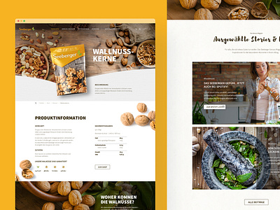 Seeberger Corporate Website b2b b2c coffee industry corporate website food industry uxui design web design