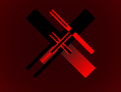 x branding design flat icon illustrator logo vector