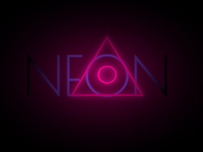 NEON branding design flat illustrator logo typography vector
