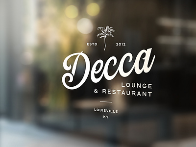Decca Signage brand design branding design designer graphic graphic design identity illustration logo louisville modern retro signage