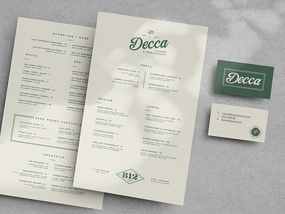 Decca Menus