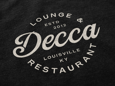 Decca T-Shirt apparel badge design branding design designer graphic graphic design illustration louisville retro shirt design tshirt