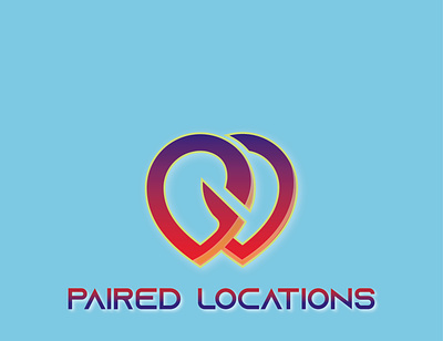Paired locations app icon design logo icons illustration mascot