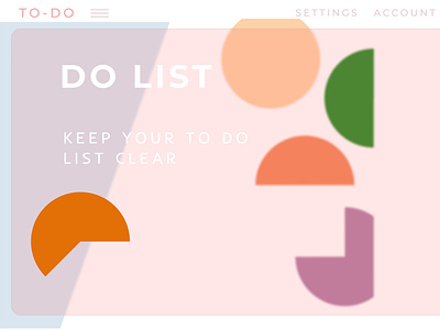 Landing Page Idea for task-list app/website