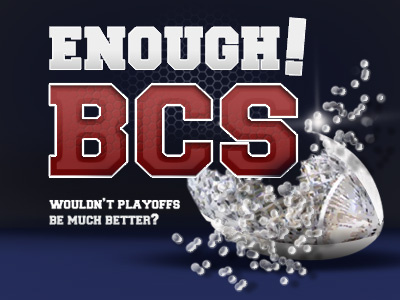 Enough BCS Logo/Splash Page Graphic football logo photoshop