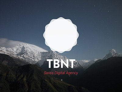 A new identity for TBNT agency brand digital logo mobile mountains polygon responsive swiss tbnt website