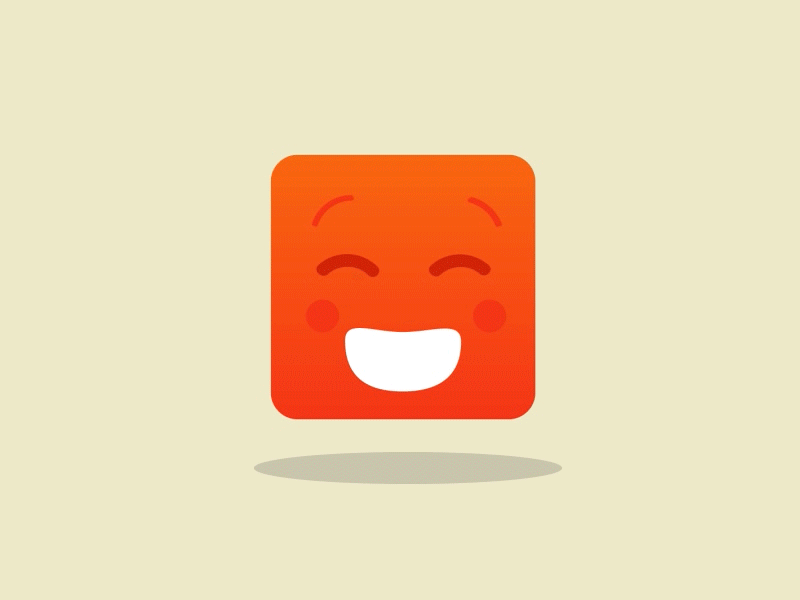 El geek animation app characters cute fun gif logo orange tbnt