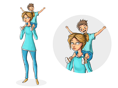 Illustration | 1 android app characters illustration ios kids nursery sketch