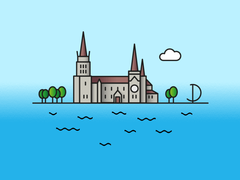 Lausanne. city flat icons illustration lausanne tbnt vector