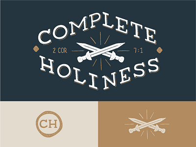 Complete Holiness Branding branding lettering logo ministry nonprofit