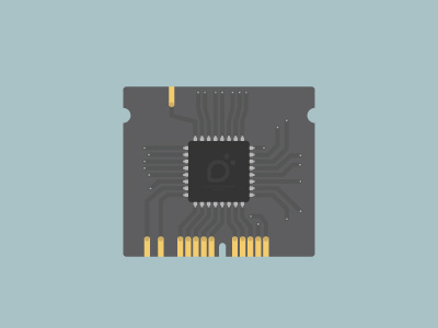 Main Board board chip flat flat design motherboard