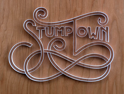 Stumptown design hand lettering illustration lettering paper art portland quilled paper art quilling stumptown tactile typography typography
