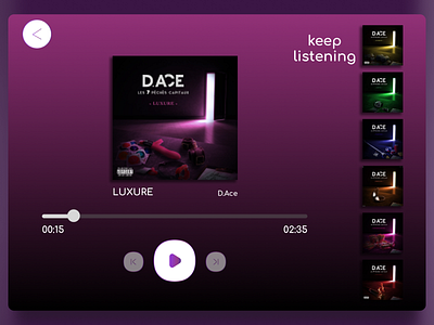 Web design Music App