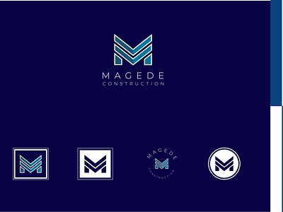 magede construction construction logo logo minimal