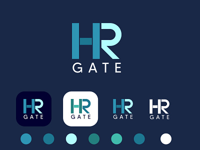 hrgate Recovered logo minimal minimal logo modern