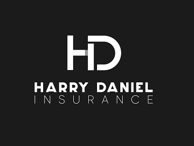 harry daniel insurance logo logodesign minimal minimal logo modern