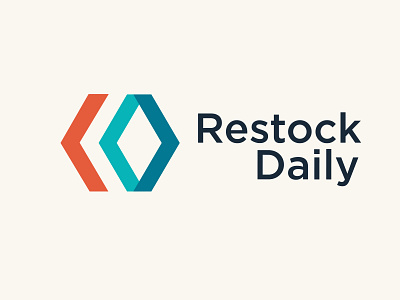 restock daily logo logodesign minimal minimal logo modern