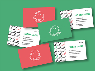 Zielony Talerz - Logo and Branding Design brandbook branding design logo minialista minimalistic modern organic packaging poster simple smiley stickers sweets vegan web
