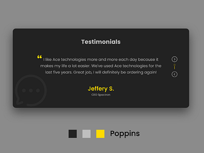 #DailyUIDesign - Testimonial UI dailyuidesign uiuxdesign