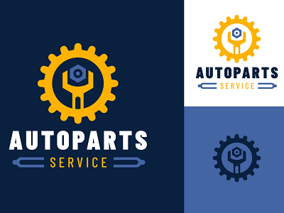 Auto Parts logo beautiful branding design graphic design illustration logo logo design ux vector