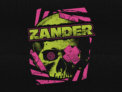Zander - Vision apparel band merch skateboard vector vintage vision