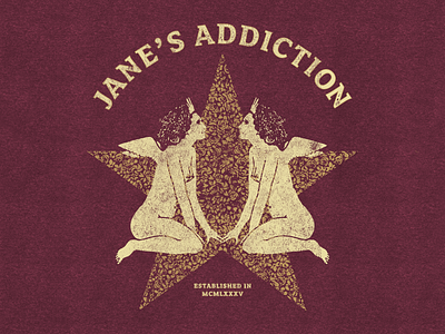 Jane's Addiction app apparel band design illustrator janes addiction merch merchandise music perry farrell vector vintage