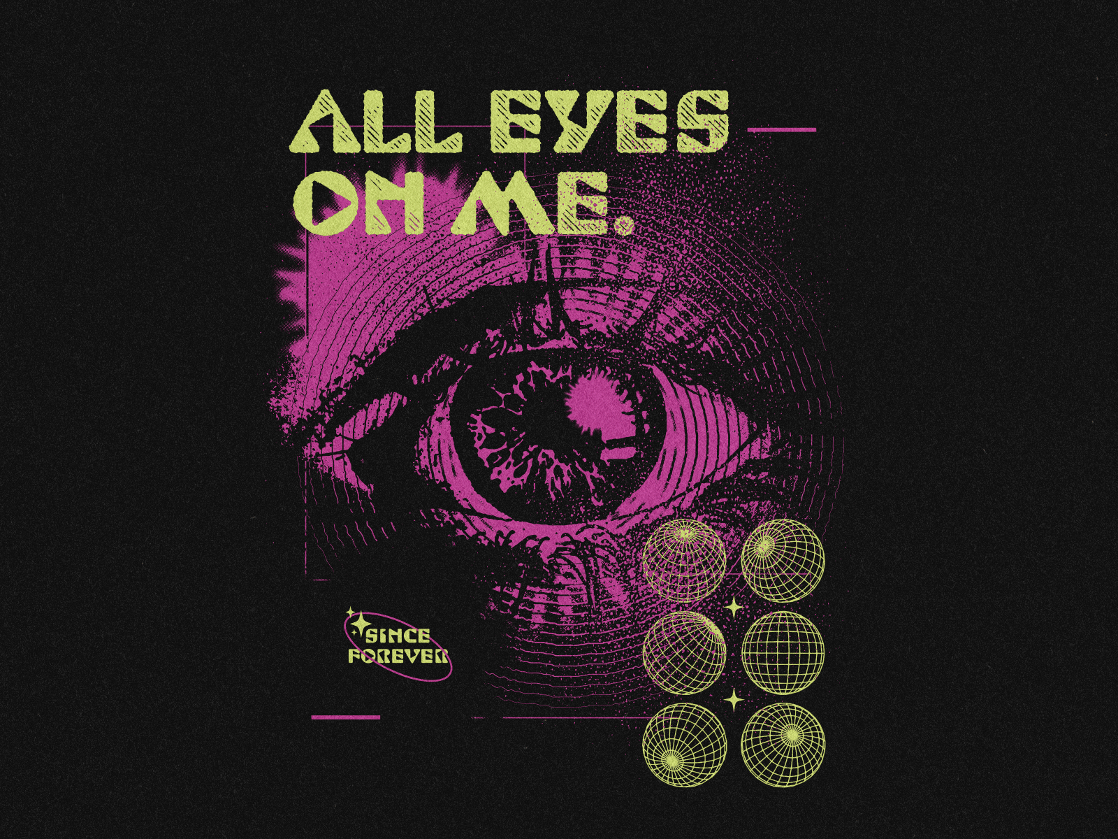 All eyes on me eyes illustration merch tillys vector