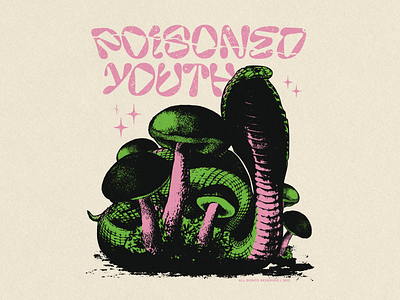 Poisoned Youth apparel illustration merch vector