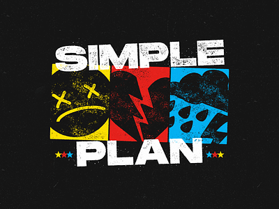 Simple Plan apparel distressed merch pop punk simple plan vector