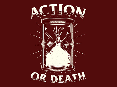 Hourglass action apparel death hourglass life shirt skull time vector