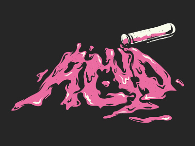 Drunkensteyn Detail acid acyd apparel bitch clothing frankenstein lettering rat science tshirt typography vector