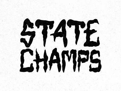 State Champs Custom Lettering apparel custom lettering merch new york pop punk state champs
