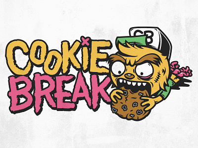 Cookie Break band character fun guts identity logo mascot pop punk typography