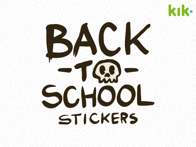 Spooky - Sticker Pack app back to school chat kik message pack skateboard skull spooky sticker