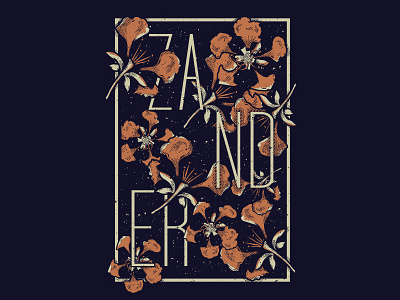 Zander - Flamboyant apparel flamboyant flower hard core merch t shirt vector vintage zander