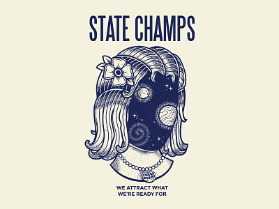 State Champs apparel galaxy merch pop punk state champs stippling tattoo traditional universe vector