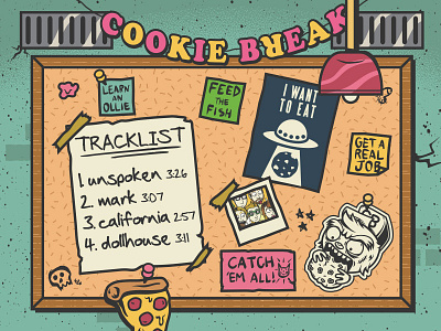 Cookie Break - Going Nuts album american pie banana break cookie cover grim pizza pop punk skull ufo