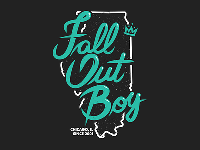 Fall Out Boy - Chicago apparel band chicago design fall out boy merch merchandise pop punk shirt
