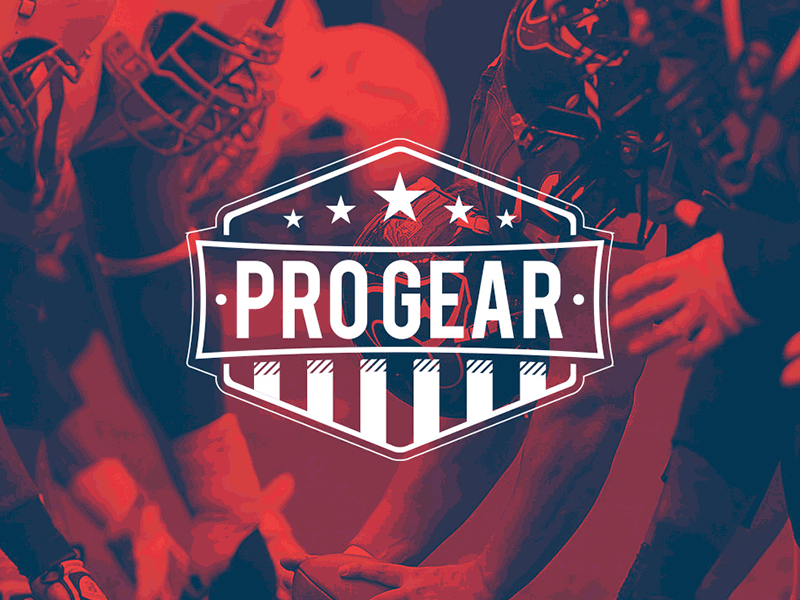 ProGear american badge football gear logo pro superbowl usa vector vintage
